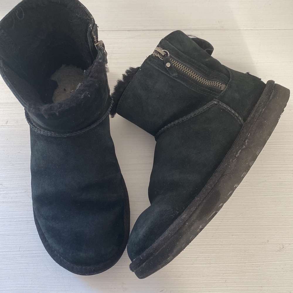 UGG women’s black suede boots